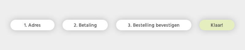 Zo sluit u in drie eenvoudige stappen uw bestelling af