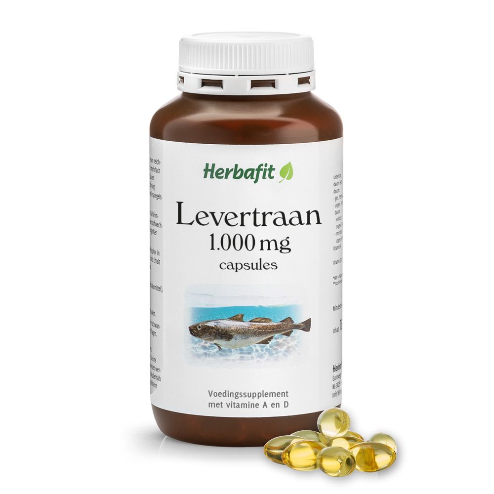 Levertraan capsules 1000 nu goedkoop | Herbafit