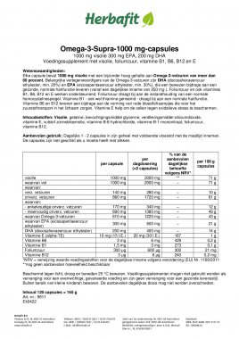 Omega-3-Supra-1000 mg-capsules 178 g