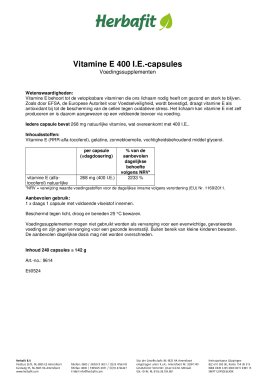 Vitamine E 400 I.E.-capsules 143 g