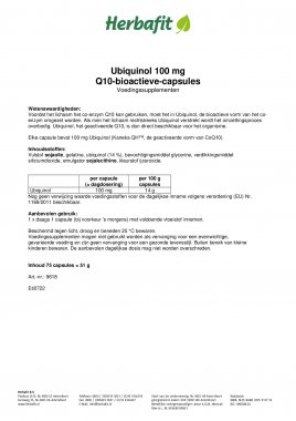 Ubiquinol 100 mg Q10-bioactieve-capsules 55 g