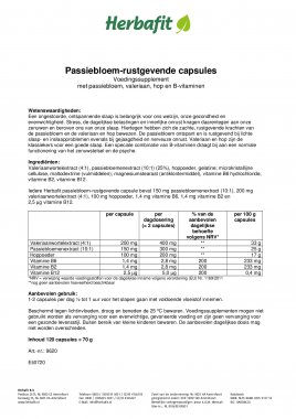 Passiebloem-rustgevende capsules 75 g