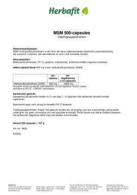 MSM-500-capsules 168 g