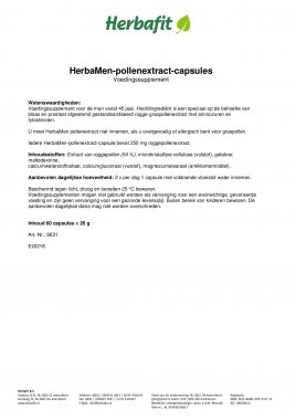 HerbaMen-pollenextract-capsules 30 g