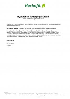 Combiverpakking Hyaluronan-capsules  400 mg + Hyaluronan-verzorgingsfluïdum