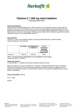 Vitamine-C-1000-mg-retard-tabletten 180 tabletten