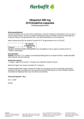 Ubiquinol 200 mg Q10-bioaktive-capsules 34 g