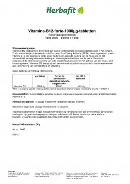 Vitamine-B12-forte-1000µg-tabletten 180 tabletten