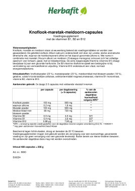 Knoflook-maretak-meidoorn-capsules 223 g