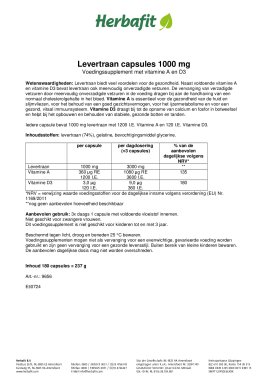 Levertraan capsules 1000 mg 237 g