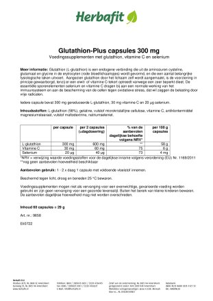 Glutathion-Plus capsules 300 mg