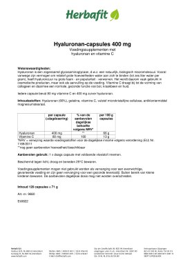 Hyaluronan-capsules 400 mg 53 g