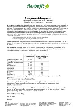 Ginkgo mental capsules 77 g